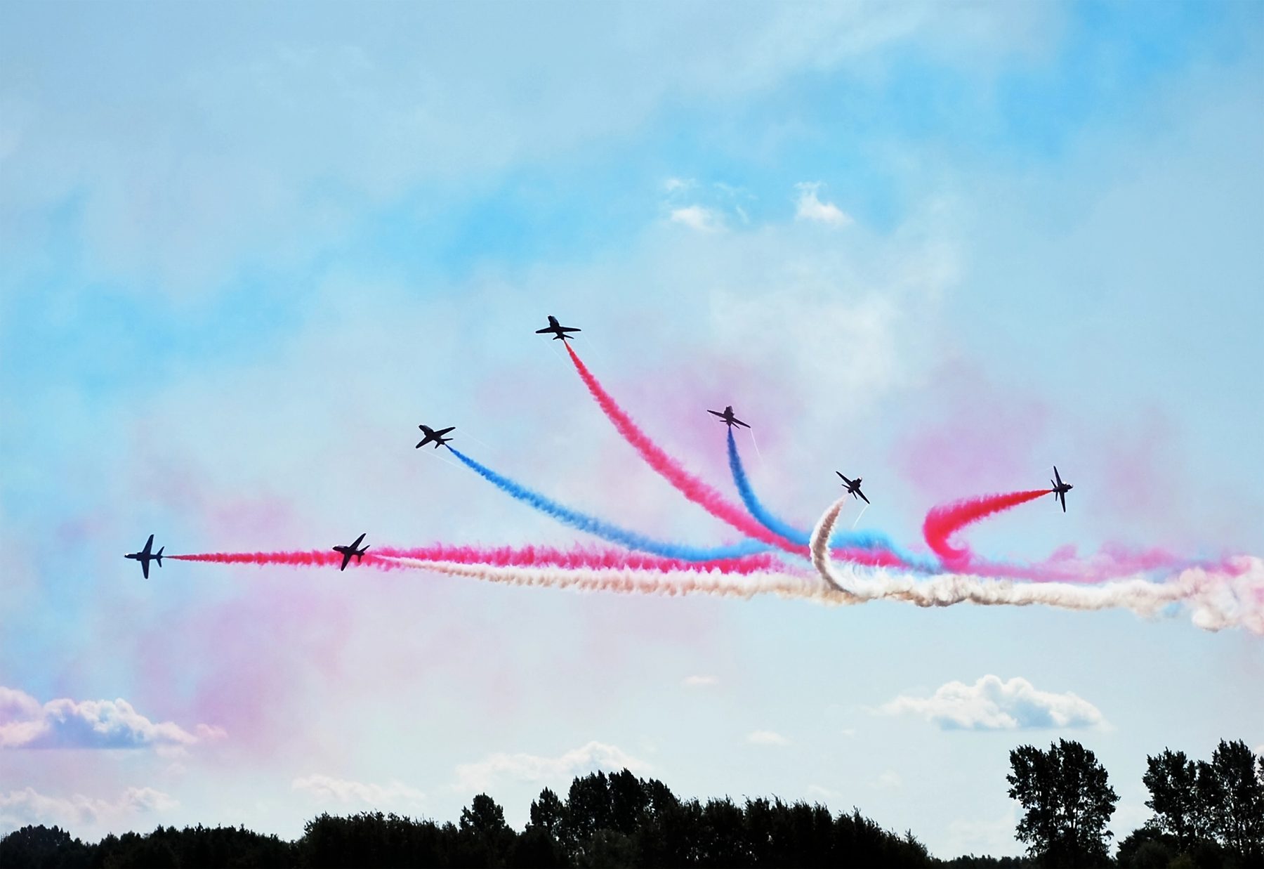 Aircraft performing at an airshow serviced by Wilclean